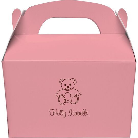 Little Teddy Bear Gable Favor Boxes
